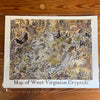 West Virginia Cryptids Map - 8 1/2 x 11