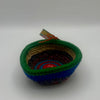Green and Blue Crochet Bowl