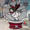 Ice Skating Snowman Snowglobe