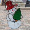 Snowman with Hat & Tree