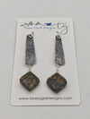 Sterling Earrings with Dangling Stone