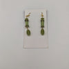 Green Cylindrical Earrings