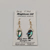 Abalone Wire Wrap Earrings