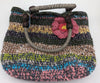 Recycled Tote Bag with Flower Accent