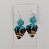 Piano Cat Guitar Pick Earrings