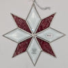 Red and Clear Beveled Star