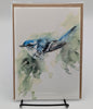 Cerulean Warbler Watercolor Greeting Card