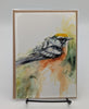 Chestnut Sided Warbler Watercolor Greeting Card