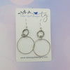 Sterling w/Bead Circle Earrings
