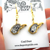Small West Virginia Coal Dust Earrings