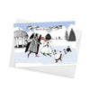 Merry Cryptids Ice Skating Holiday Cards - Set of 8