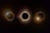 Solar Eclipse and Diamond Rings Matted Print
