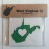 West Virginia Heart Vinyl Decal