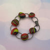 Dark Rainbow Glass Bracelet