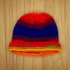 Rainbow Knitted Skull Cap