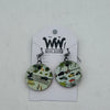 Busy City Streets Circle Dangle Earrings