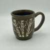 Brown Sgraffito Tree Mug