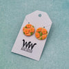 Stud Earrings with Cutouts