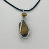 Wire Wrapped Necklace - Tigerseye w/ Bead