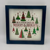 Merry and Bright Red and Green Shadowbox 8x8