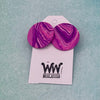 Stud Earrings with Cutouts