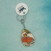 Driving Animals Wooden Keychain
