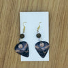 Deer In The Full Moon Guitar Pick Earrings