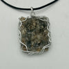 Wire Wrapped Necklace - Square Geode