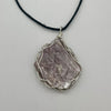 Wire Wrapped Necklace - Purple Reflective