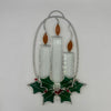 Large Candle Stained Glass Oval