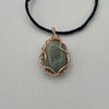 Wire Wrapped Necklace - Chromatic Grey Stone