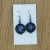 Painted Flower Bead Earrings