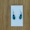 Turquoise and Blue Blobby Bead Earrings