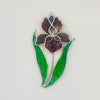 Purple Iris Suncatcher