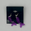 Purple Glow-in-the-Dark Fish Earrings