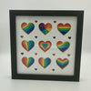 9 Pride Hearts Shadowbox 8x8