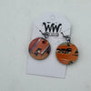 Vintage Bus Circle Dangle Earrings