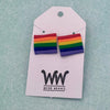 Stud Earrings with Cutouts