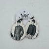 Dapper 1920s Men Teardrop Dangle Earrings