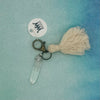 Large Quartz Tassel Keychain