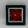 Poinsettia Black Frame Shadowbox 5x5