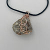 Wire Wrapped Necklace - Grey Geode