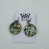 Busy City Streets Circle Dangle Earrings