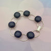 Deep Purple Glass Bracelet