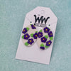 Stud Earrings with Cutouts