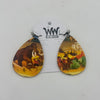 Prehistoric Teardrop Dangle Earrings
