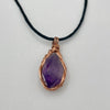 Wire Wrapped Necklace - Pointed Amethyst