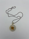 Embroidered Necklace VIII - 23" chain