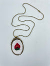 Embroidered Braxy Necklace II - 23" chain