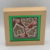 Gingerbread Cookies Wood Frame Shadowbox 5 x 5